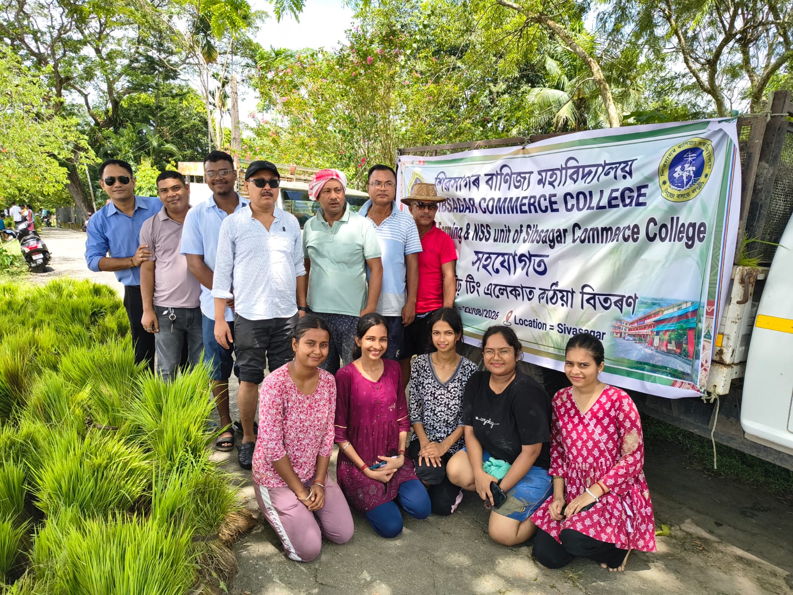FLOOD RELIEF THROUGH  MASS PADDY PLANTATION  &  PADDY DISTRIBUTION